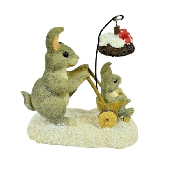 Fitz and Floyd Vintage Charming Tails Christmas Stroll with Box - Picture 4 of 9